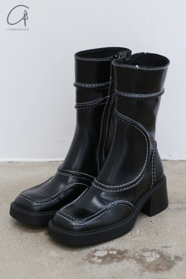 Miista Ankle Boots Spain MST-E8_2623-HEI Black E8_2623